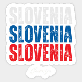 Slovenia flag, slovenian flag Sticker
