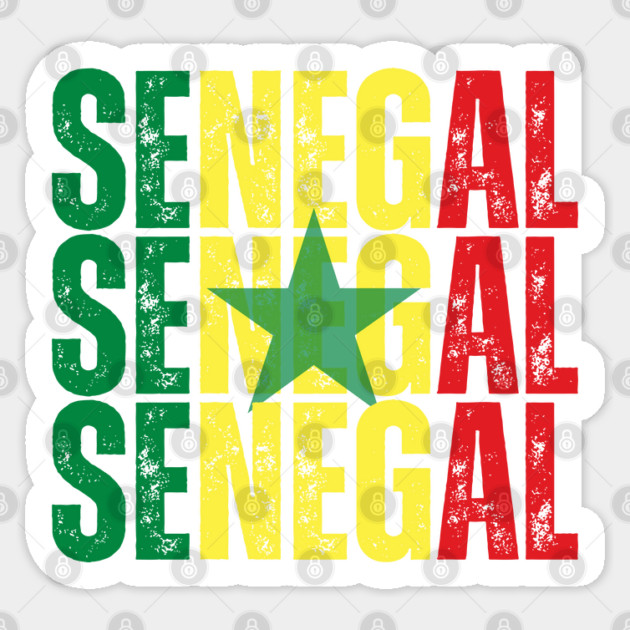 Senegal flag, senegalese flag Sticker by eka123