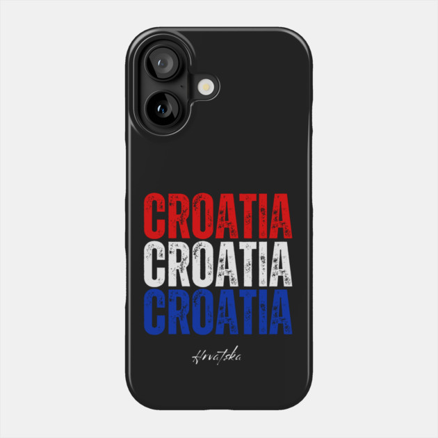 Croatia flag, croatian flag Phone Case by eka123