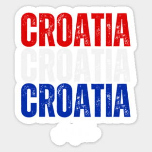 Croatia flag, croatian flag Sticker