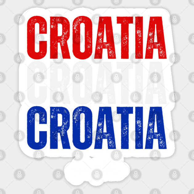 Croatia flag, croatian flag Sticker by eka123