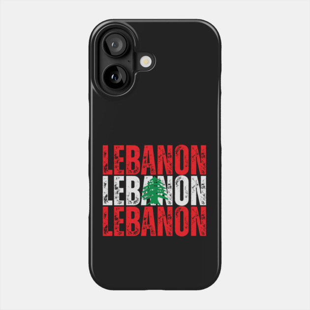 Lebanon flag, lebanese flag Phone Case by eka123