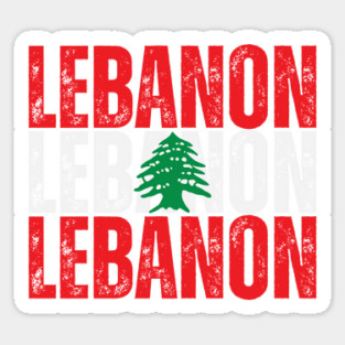 Lebanon flag, lebanese flag Sticker