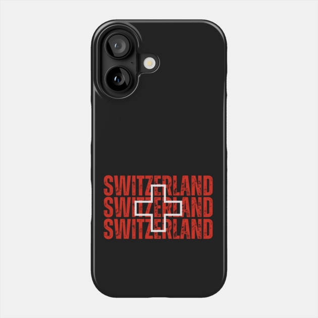 Switzerland flag, swiss flag Phone Case by eka123