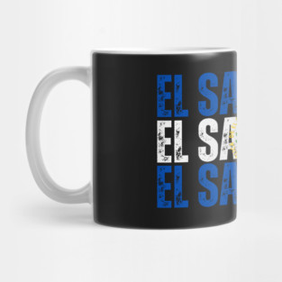 El Salvador flag, bandera salvadoreña Mug
