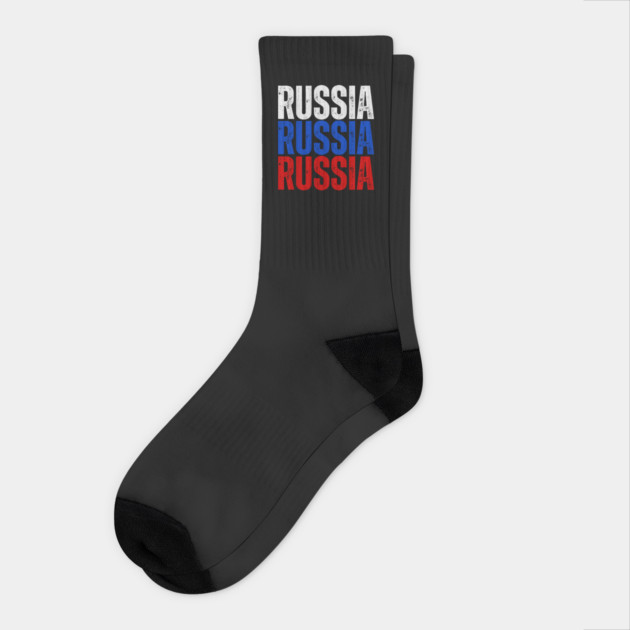 Russia flag, russian flag Socks by eka123