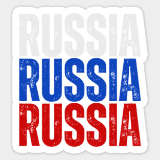 Russia flag, russian flag Sticker