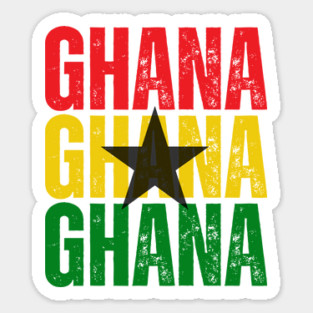 Ghana flag, ghanese flag Sticker