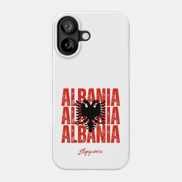 Albania flag, albanian flag Phone Case by eka123