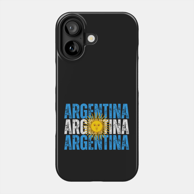 Argentina flag, argentinian flag Phone Case by eka123