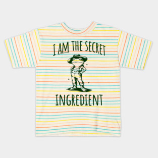 Funny Frog "I AM The Secret Ingredient" Sarcastic vintage design Kids T-Shirt