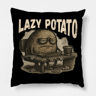 Grumpy Workday – Burned-Out but Cute Potato Pillow