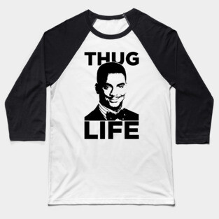Carlton Banks Thug Life Fresh Prince Baseball T-Shirt