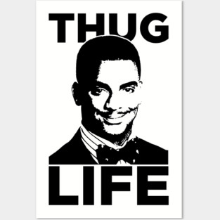 Carlton Banks Thug Life Fresh Prince Posters and Art