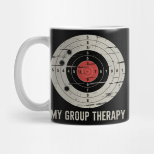 Gun My Group Therapy Shooting Range Target Mug