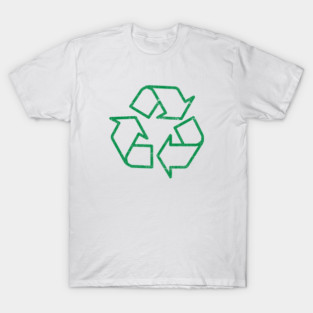 Recycling Symbol Distressed T-Shirt