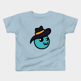 Blue Fedora Kids T-Shirt