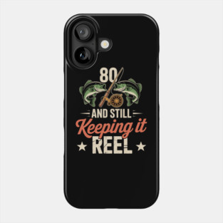 80Th Birthday Fishing Phone Case