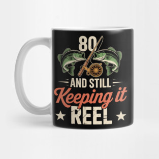 80Th Birthday Fishing Mug