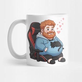 Caseoh & Kittyuuh | Cute Gamer Twitch Streamer Fanart Merch Mug