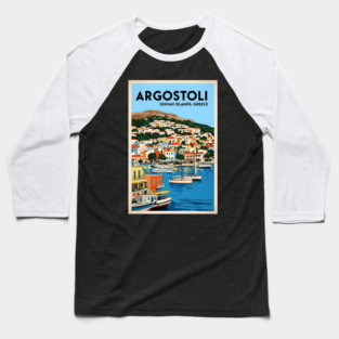 Argostoli Ionian Islands Greece Vintage Travel Tourism Baseball T-Shirt