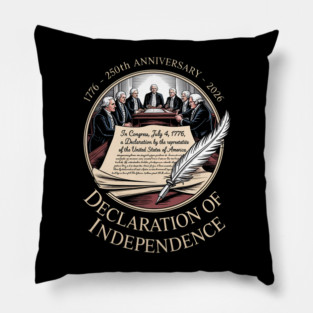 1776 250th Anniversary Declaration of Independence 2026 Pillow