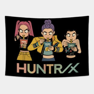 K-POP Demon Hunters - HUNTRIX Tapestry