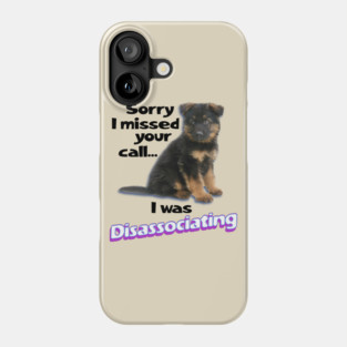 Disassociating Dog Phone Case