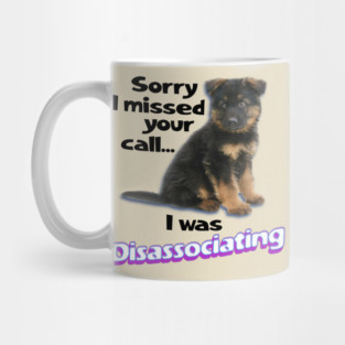 Disassociating Dog Mug