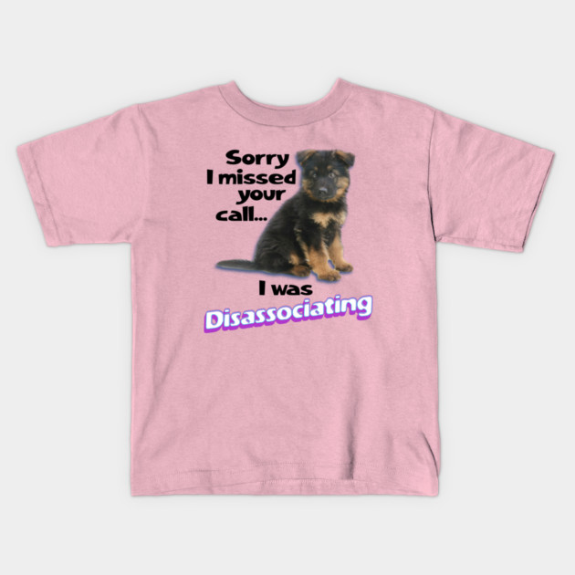 Disassociating Dog Kids T-Shirt by casualteesinc