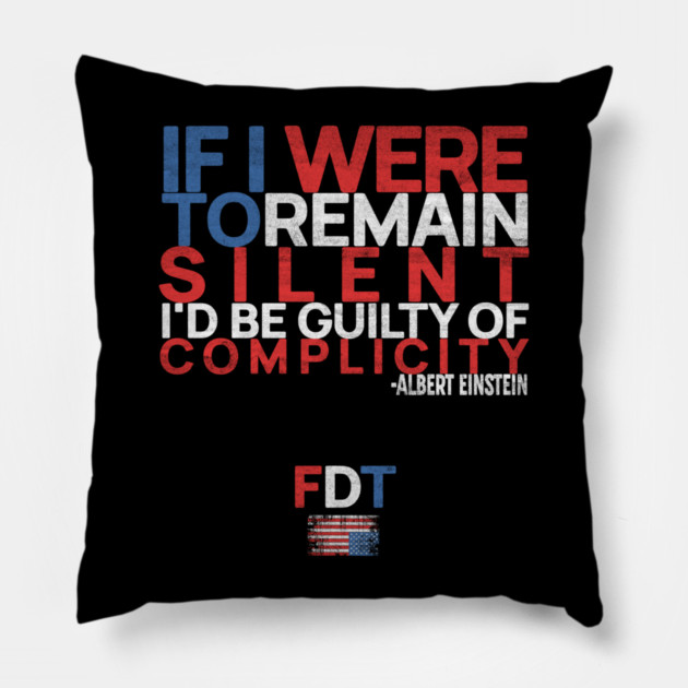 FDT Albert Einstein Quote Pillow by casualteesinc