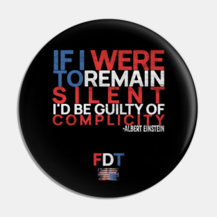 FDT Albert Einstein Quote Pin