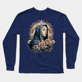 Virgen de Guadalupe Our Lady of Guadalupe Catholic Mary Long Sleeve T-Shirt