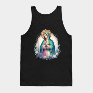 Virgen de Guadalupe Our Lady of Guadalupe Catholic Mary Tank Top