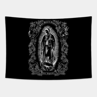 Virgen de Guadalupe Our Lady of Guadalupe Catholic Mary Tapestry