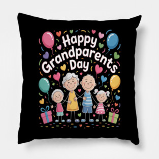 Happy Grandparents Day Pillow