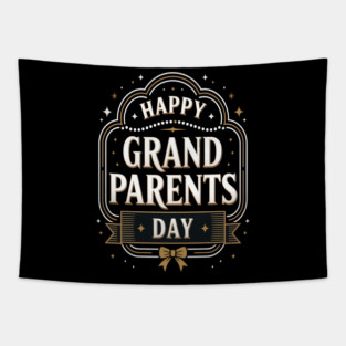 Happy Grandparents Day Tapestry