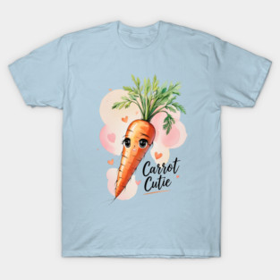 Carrot Cutie Watercolor Carrot Girl T-Shirt