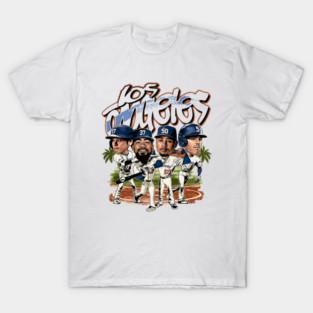 Los Angeles Dodgers Baseball Caricature T-Shirt