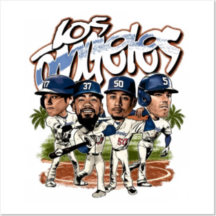 Los Angeles Dodgers Baseball Caricature Posters and Art