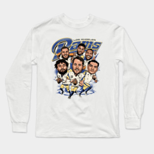 Los Angeles Rams Football Team Caricature Long Sleeve T-Shirt