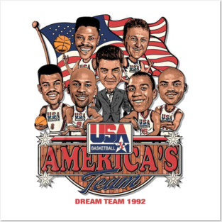 USA Dream Team 1992 Caricature Posters and Art