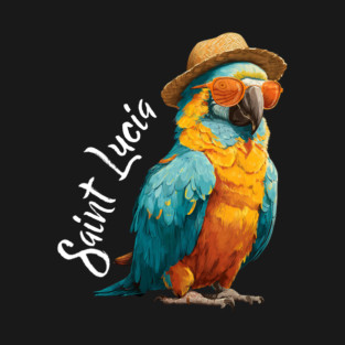 St. Lucia Parrot / St. Lucia Island T-Shirt