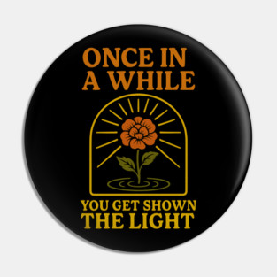 Deadhead Scarlet Begonias Retro Gift Pin