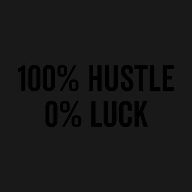 100% Hustle 0% Luck by Frank Ring