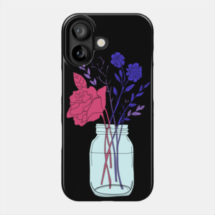 Bisexual Pride Flower Bouquet Phone Case