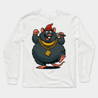 Biggie Cheese Mr Boombastic Biggie Cheese Meme Barnyard Rap Songs Long Sleeve T-Shirt