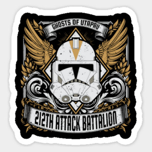 212TH ATTACK BATTALION - SIGNET CREST Sticker