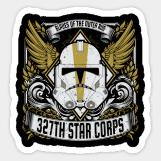 327TH STAR CORPS - SIGNET CREST Sticker