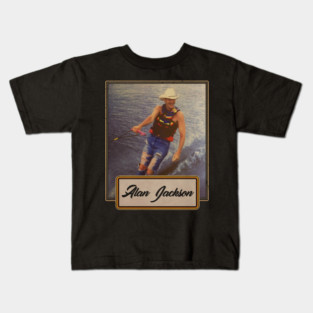 Alan jackson, Vintage Kids T-Shirt